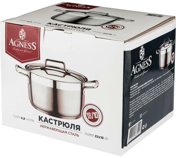 Кастрюля AGNESS Professional 936-309