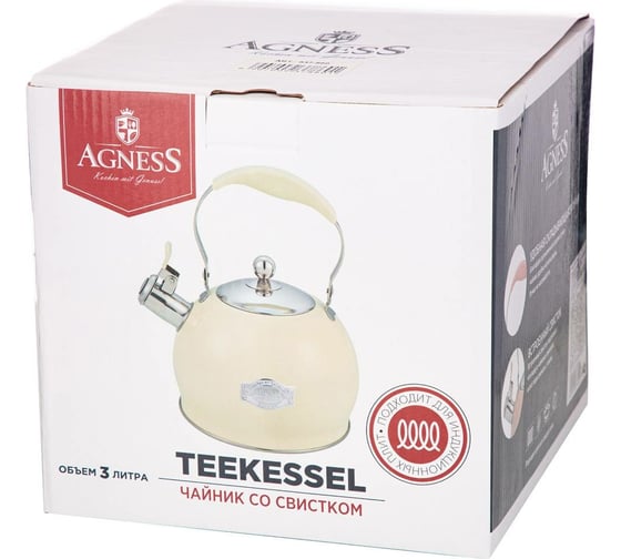 Чайник AGNESS со свистком 937-862