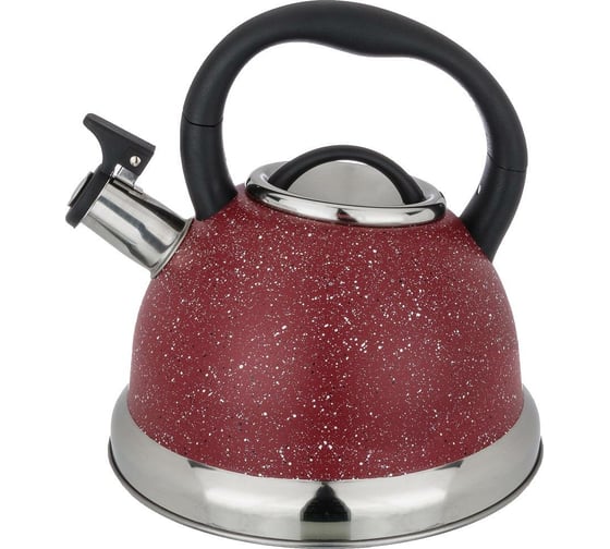 Чайник AGNESS RED MARBLE со свистком 937-029