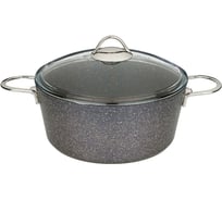 Кастрюля-сотейник AGNESS со стеклянной крышкой и антипригарным покрытием 952-038