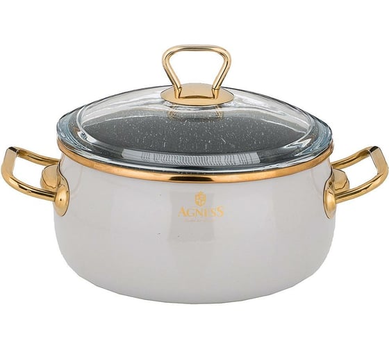 Эмалированная кастрюля AGNESS 950-290