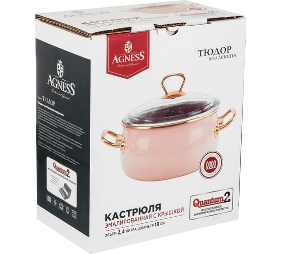Эмалированная кастрюля AGNESS 950-290