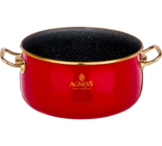 Эмалированная кастрюля AGNESS 950-213