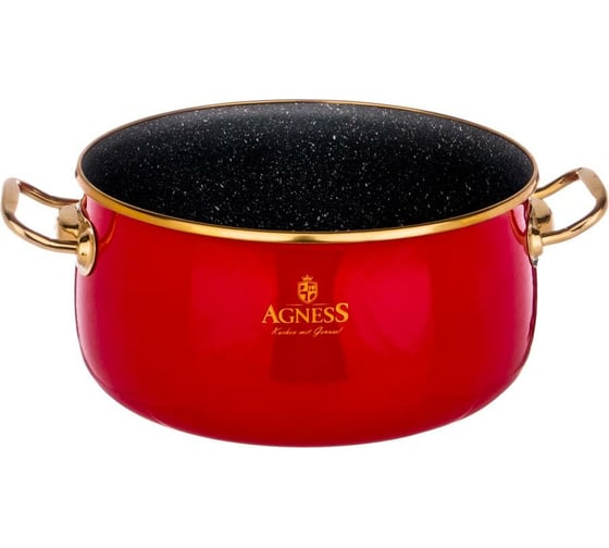 Эмалированная кастрюля AGNESS 950-212