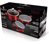 Набор посуды BerlingerHaus Burgundy Line 6 предметов 7050-BH