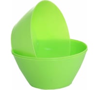 Набор салатников Ангора 0.6 л, 3 шт, салатовый А8004сал