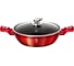 Сковорода BerlingerHaus Burgundy Metallic Line с крышкой, 32 см 1264-BH 1