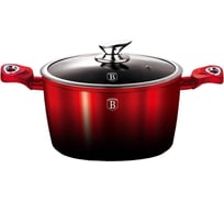 Кастрюля BerlingerHaus Black-burgundy Metallic Line с крышкой, 20 см 1627N-BH