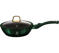 Сковорода BerlingerHaus Emerald Collection Metallic Line с крышкой, 24 см 6049-BH