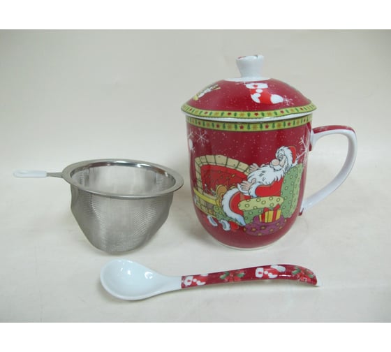 Кружка Rosenberg с заварником и ложкой R-260036