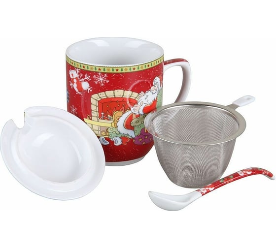 Кружка Rosenberg с заварником и ложкой R-260036