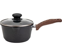 Ковш FERCASTI DUNE со стеклянной крышкой и сливным носиком, 1,3 л, литой алюминий, индукция F/Д-1