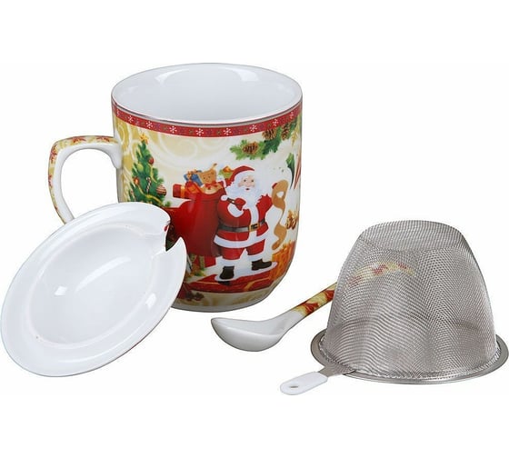 Кружка Rosenberg с заварником и ложкой R-260038