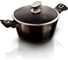 Кастрюля BerlingerHaus Shiny Black Edition со стеклянной крышкой, 24 см 6605-BH 1