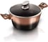 Кастрюля BerlingerHaus Rosegold Noir Metallic Line с крышкой, 20 см 1894-BH 3