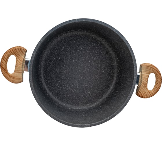 Кастрюля FERCASTI Color 4 л, литой алюминий, со стеклянной крышкой, голубой F/КС-4-BL