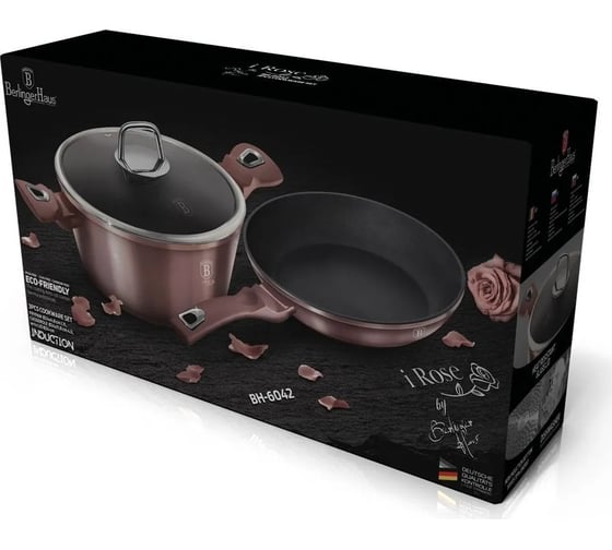 Набор посуды BerlingerHaus I-Rose Edition 3 предмета 6042-BH