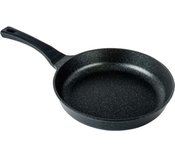 Сковорода Горница МЕГАПОЛИС 260/55 мм, пластиковая ручка, антипригарное покрытие, серебро с9261ср ТП2626 1