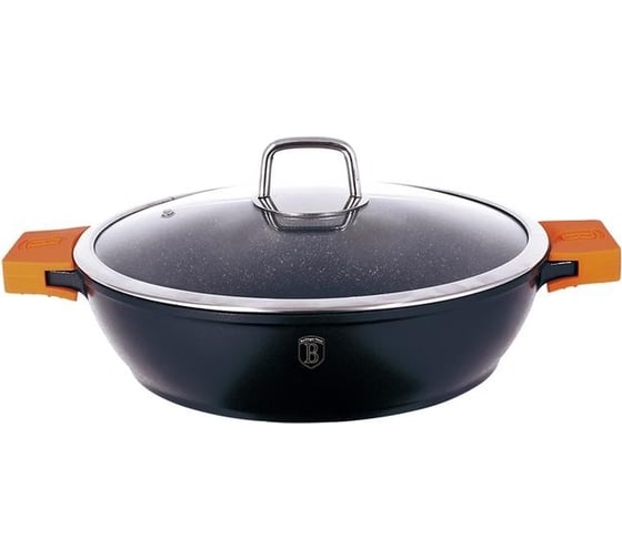 Сотейник BerlingerHaus Granit Diamond Line с крышкой, 28 см 1109-BH