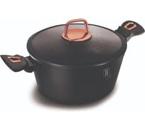 Кастрюля BerlingerHaus Black Rose Collection со стеклянной крышкой, 28 см, 6.1 л 1931N-BH