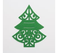 Конверт для столовых предметов Доляна Ёлочка, 17х22 см, 100% полиэстер, фетр 4348544