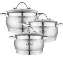 Набор посуды Bella Cucina 6 предметов, 2.1 л, 4.1 л, 6.7 л 2151-BC