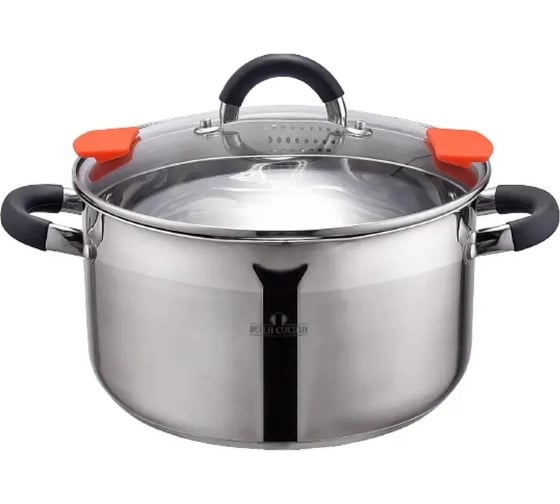 Кастрюля Bella Cucina со стеклянной крышкой, 3.6 л, 20 см 2100-BC