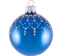 Стеклянный шар Волшебная страна Бусинка 60 мм, синий 103526