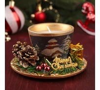 Подарочная свеча Дарим Красиво "Merry Christmas" 3664994