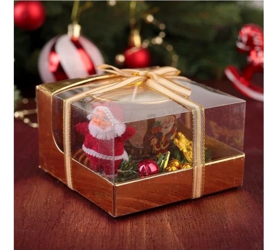Подарочная свеча Дарим Красиво "Merry Christmas" 3664992