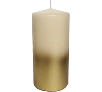 Свеча Волшебная страна Deco Christmas 56*120 бежево-золотая 103385