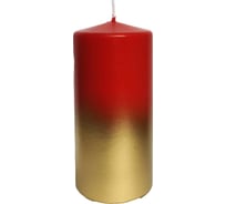 Свеча Волшебная страна Deco Christmas 56*120 бордово-золотая 103386