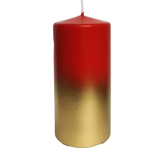 Свеча Волшебная страна Deco Christmas 56*120 бордово-золотая 103386