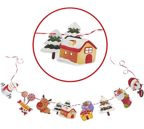 Бумажная гирлянда Волшебная страна Новый год 008067