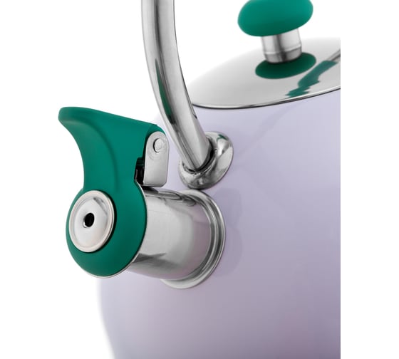 Чайник со свистком VENSAL Provence 2.5 л, ручка из нержавеющей стали и силикона VS3000