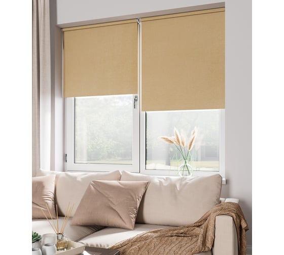Мини-ролета LEGRAND Блэкаут 114x175 см латте 58067571
