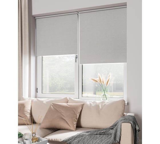 Мини-ролета LEGRAND Блэкаут 38x175 см графит 58067591