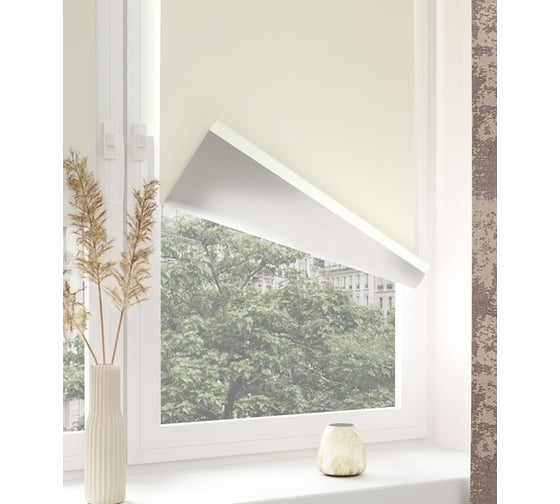 Мини-ролета LEGRAND Блэкаут сильвер 120x175 см ваниль 58089873
