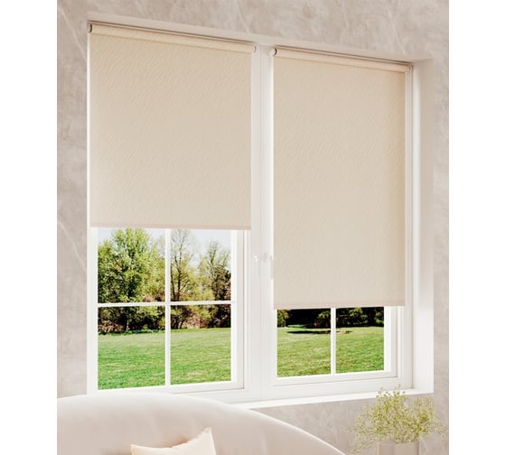 Мини-ролета LEGRAND Бриз 98x175 см пудра 58077259