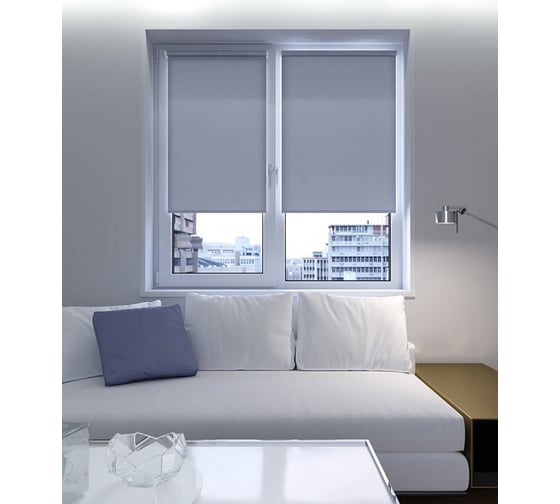 Мини-ролета LEGRAND Декор 38x175 см серый 58092160