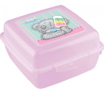 Контейнер для бутербродов Пластишка с аппликацией Розовый 431275305