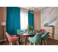 Портьера LEGRAND Канвас 150 на 280, бирюзовый ГП 58086309