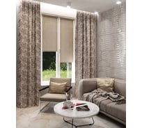 Портьера LEGRAND Карара 150 на 280, латте ГП 58094728