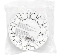 Ажурная бумажная салфетка AVIORA круглая, 10 см, 250 шт/уп 104-051