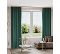 Портьера LEGRAND Софт 180 на 260, изумруд ГП 58083647