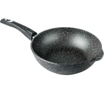 Сотейник Горница 240/82 мм, съемная ручка, антипригарное покрытие, гранит ПС7245