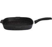 Квадратная сковорода-гриль Kukmara Granit ultra original 280x280 мм с ручкой, антипригарное покрытие сгкго280а