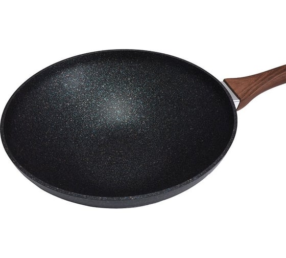 Сковорода-Wok Kukmara Granit Ultra Blue классическая 300/100 мм с ручкой, антипригарное покрытие свкгг300а