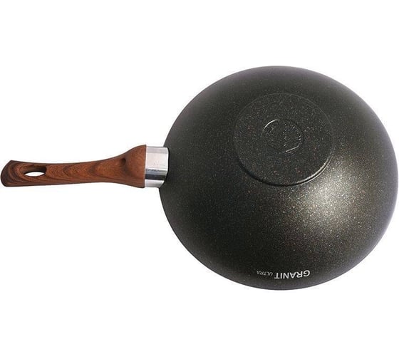 Сковорода-Wok Kukmara Granit Ultra Blue классическая 300/100 мм с ручкой, антипригарное покрытие свкгг300а