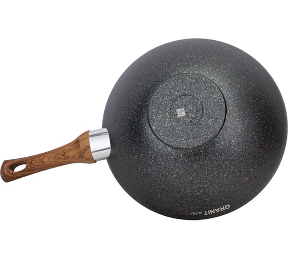 Сковорода-Wok Kukmara Granit Ultra Blue классическая 280/95 мм с ручкой, антипригарное покрытие свкгг280а